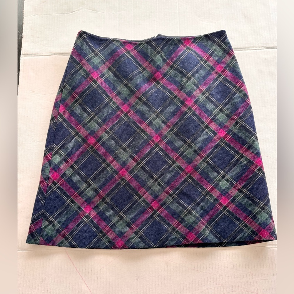 Talbots Plaid Wool Blend Skirt – Size 4